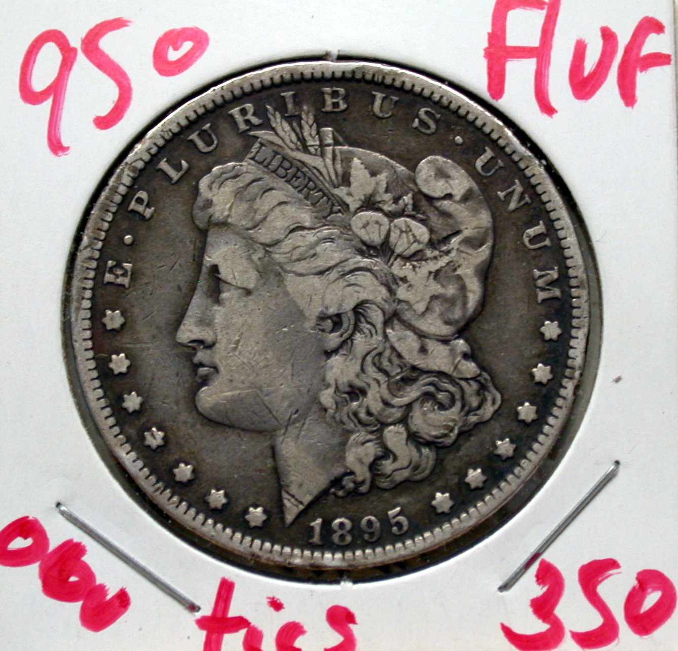 1895 O Morgan Dollar in Fine/VF! - Click Image to Close